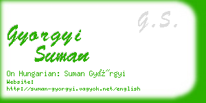 gyorgyi suman business card